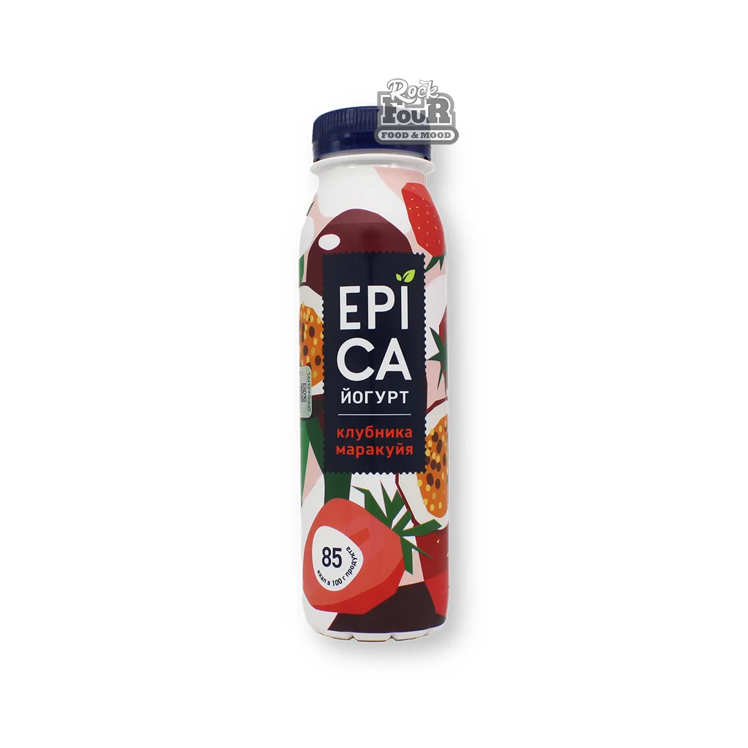 Drinking yogurt "Epica" strawberry-maracuya 2.5% 260g
